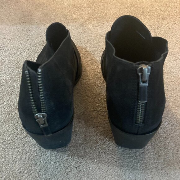 New Eileen Fisher Leather Zip Block Heel Bootie 7.5 - Picture 7 of 10